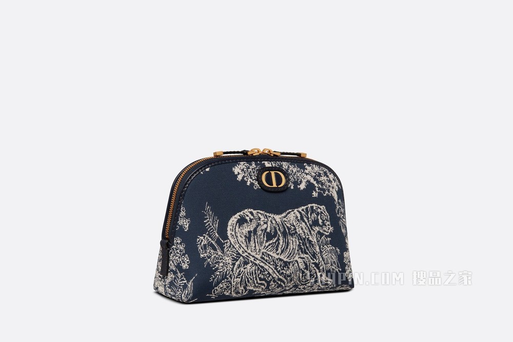 30 Montaigne 化妆包 蓝色 Reverse 茹伊印花提花