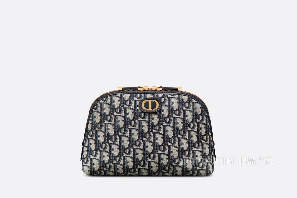 30 Montaigne 化妆包 蓝色 Oblique 印花