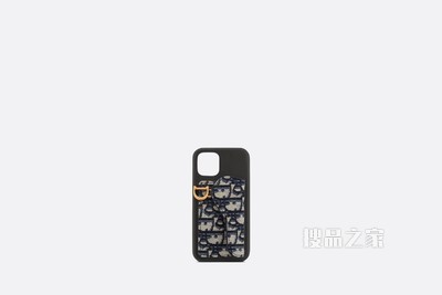 iPhone 12/iPhone 12 Pro 马鞍手机壳 蓝色 Oblique 印花