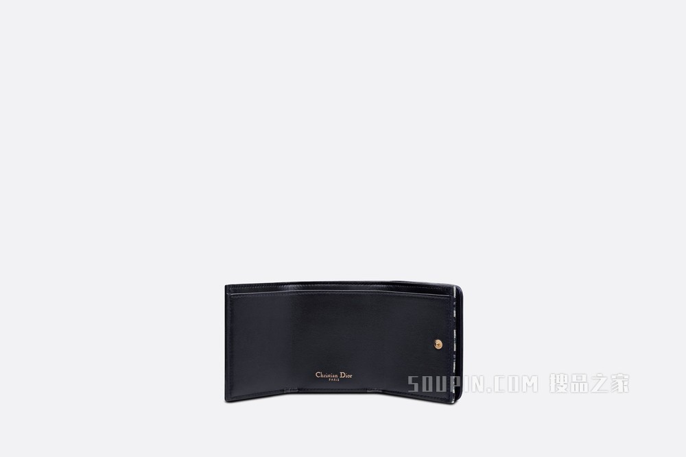 30 Montaigne 短款钱包 蓝色 Oblique 印花