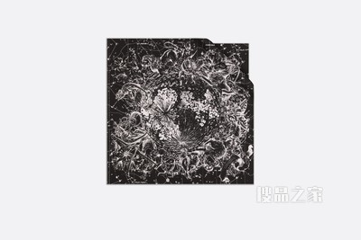 Dior 印花方巾 黑色桑蚕丝斜纹面料 Dior Zodiac 印花