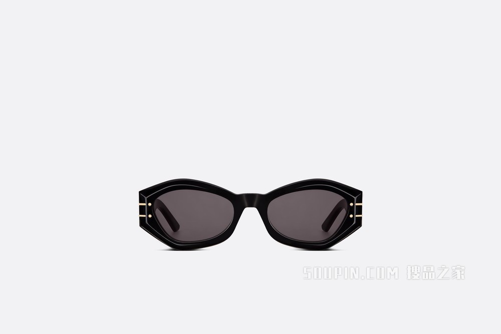 DiorSignature B1U 太阳眼镜 黑色蝴蝶形镜框