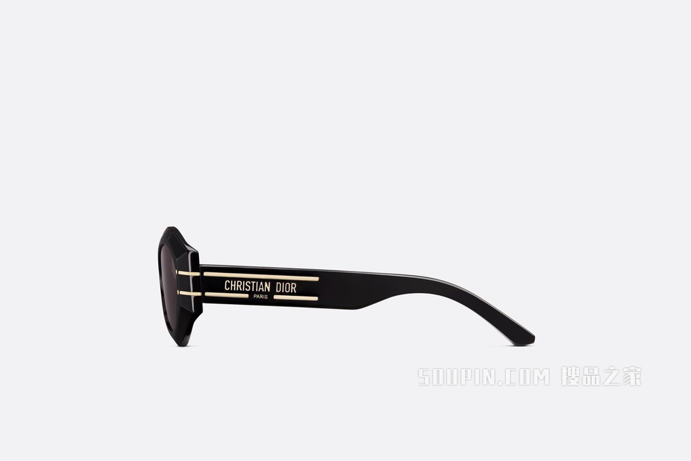 DiorSignature B1U 太阳眼镜 黑色蝴蝶形镜框