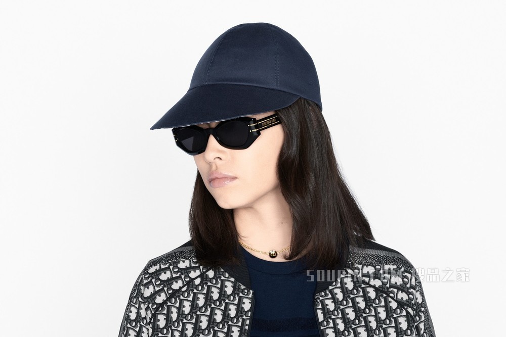 DiorSignature B1U 太阳眼镜 黑色蝴蝶形镜框