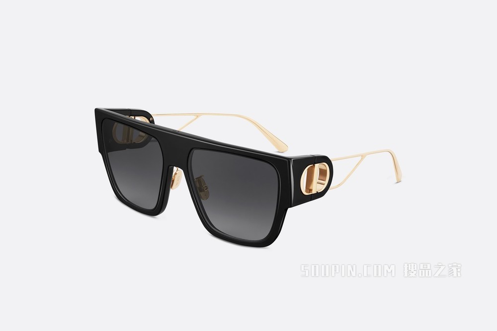 30Montaigne S3U 太阳眼镜 黑色方形镜框