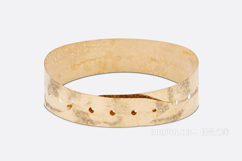 Dior Metallic 腰带 60 毫米金色饰面金属