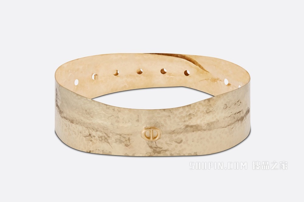 Dior Metallic 腰带 60 毫米金色饰面金属