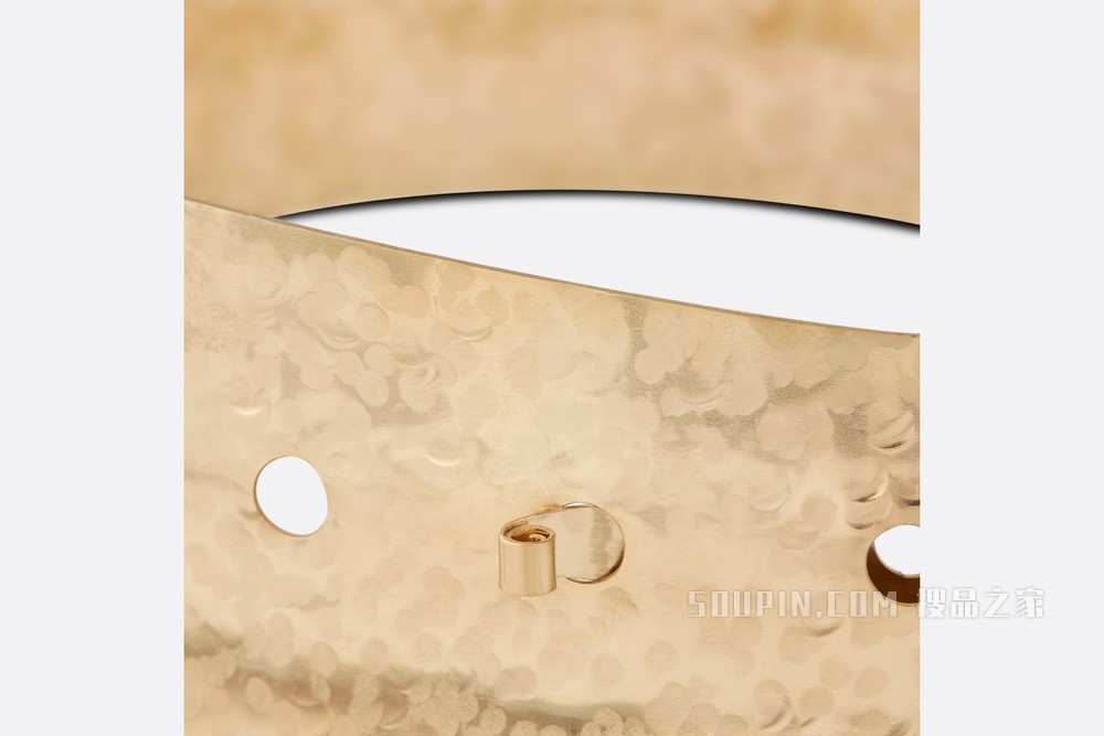 Dior Metallic 腰带 60 毫米金色饰面金属