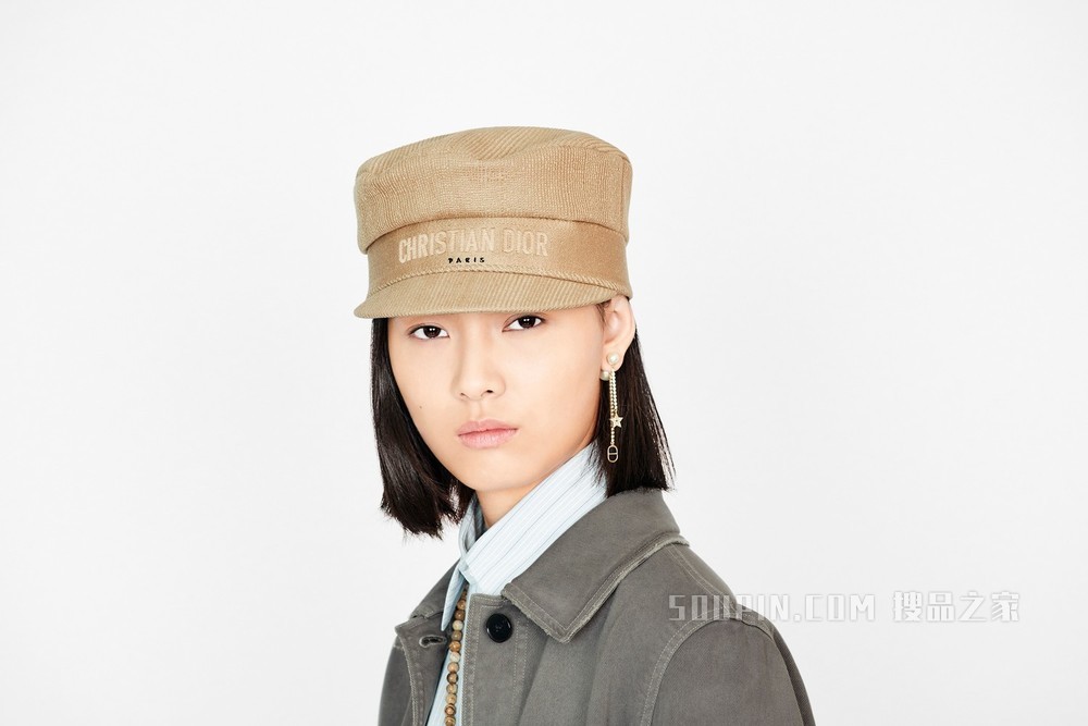 Dior 棒球帽 米色棉质混纺
