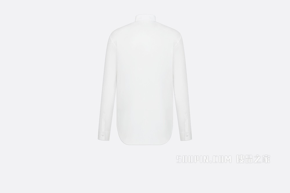 衬衫 白色棉府绸“Christian Dior Atelier”标志