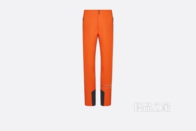 DIOR AND DESCENTE 滑雪裤 橙色和黑色科技面料