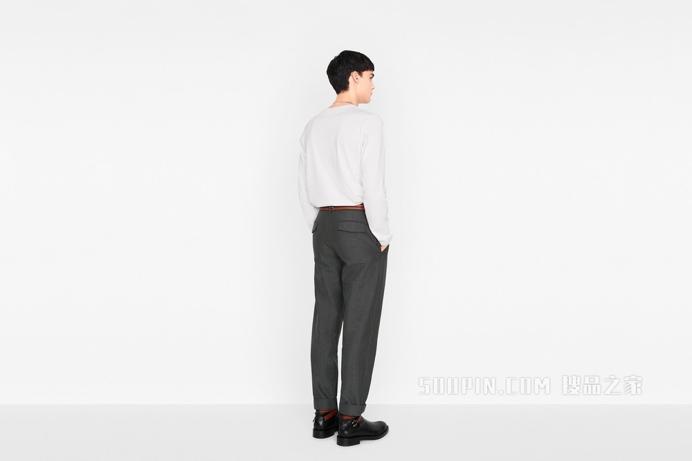 T 恤 白色棉质平纹针织布“Christian Dior Atelier”标志