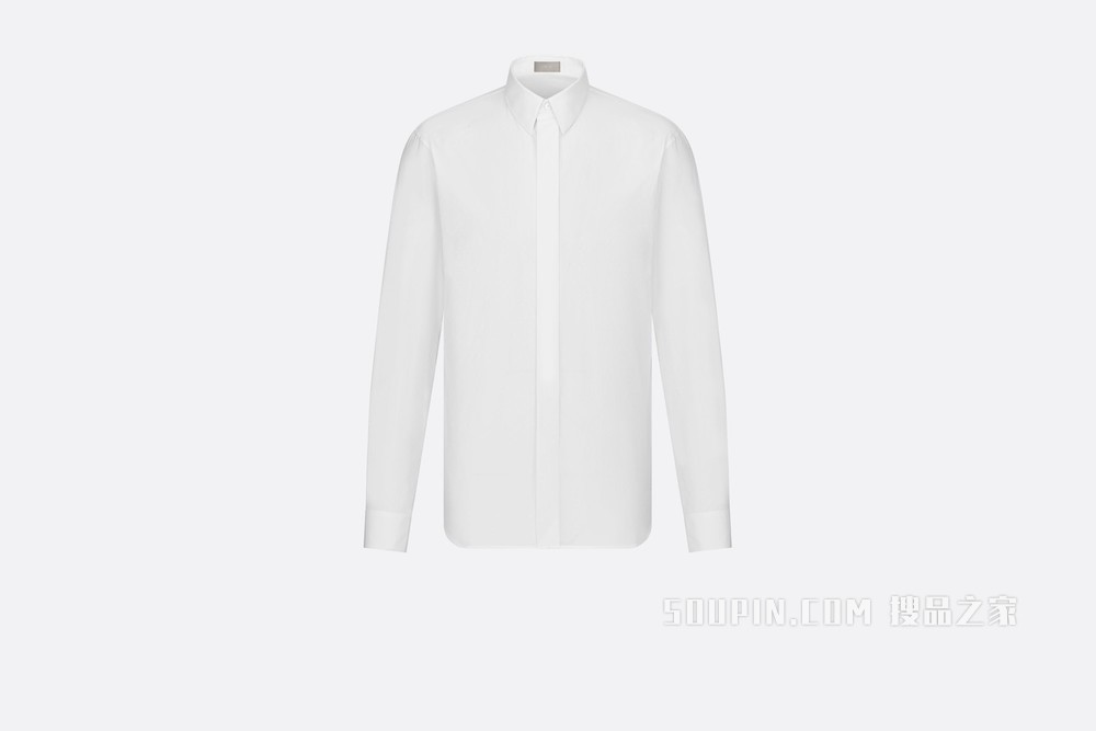 衬衫 白色棉质“DIOR”字母提花图案
