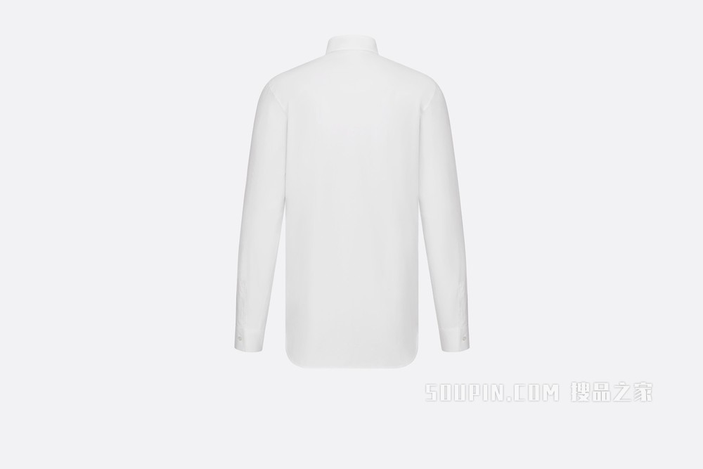 衬衫 白色棉质“DIOR”字母提花图案