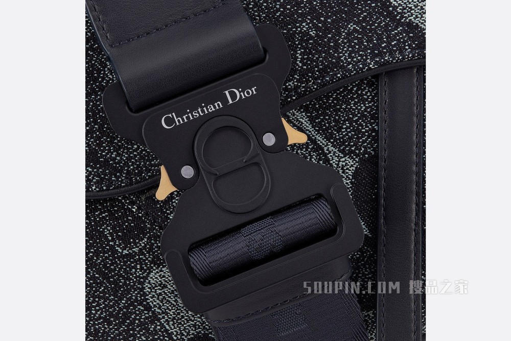 DIOR AND PETER DOIG 马鞍包 牛仔迷彩提花图案
