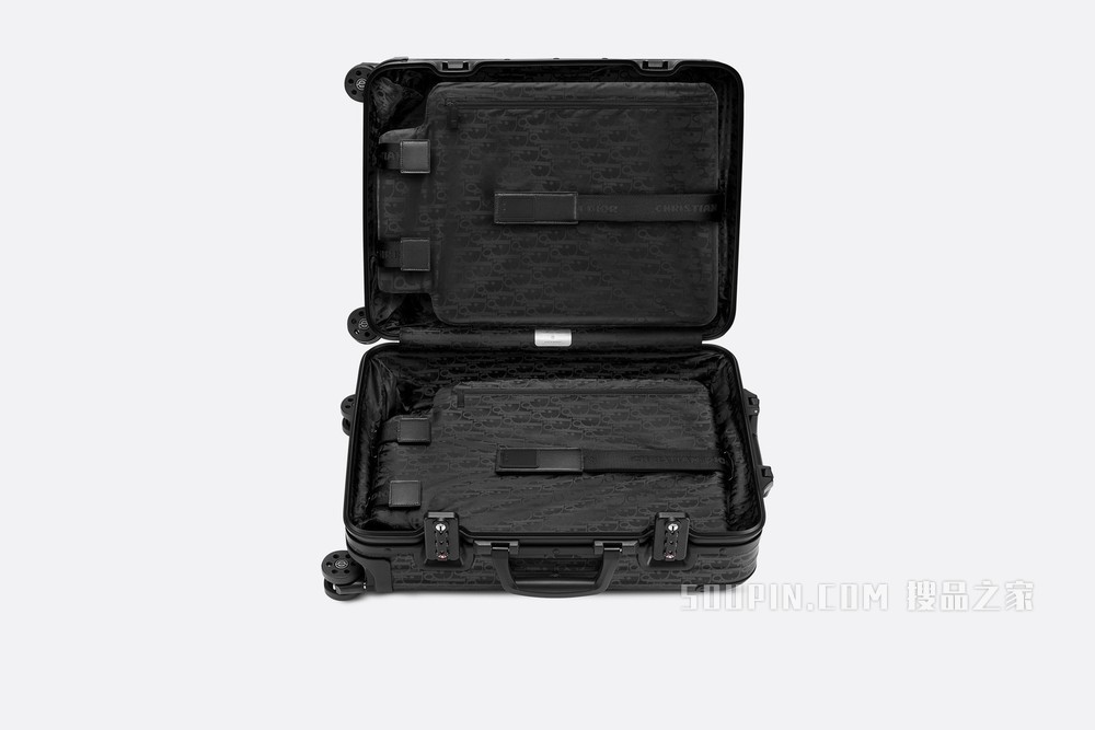 DIOR x RIMOWA 登机箱 黑色铝镁合金 Oblique 图案