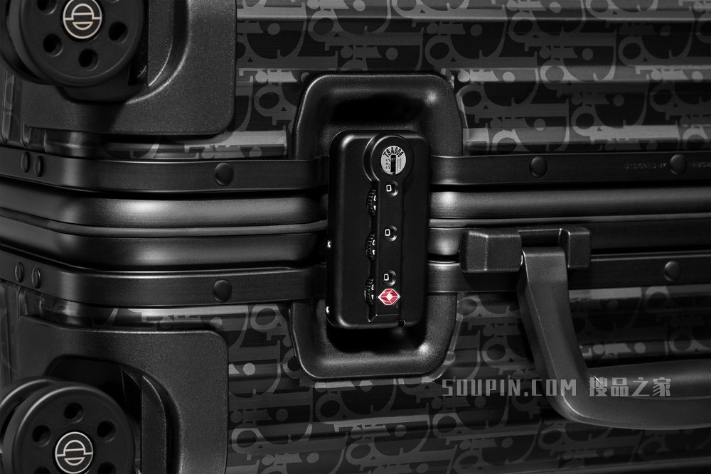 DIOR x RIMOWA 登机箱 黑色铝镁合金 Oblique 图案