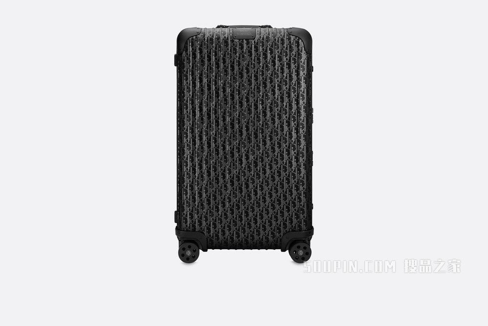 DIOR x RIMOWA 行李箱 黑色铝镁合金 Oblique 图案