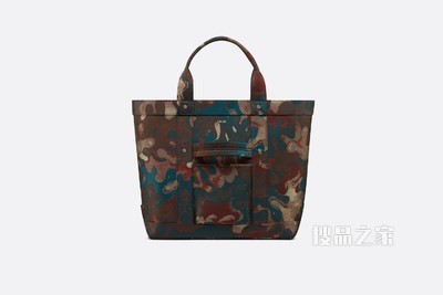 WWDIOR DIOR AND PETER DOIG 手袋 棕色迷彩提花图案