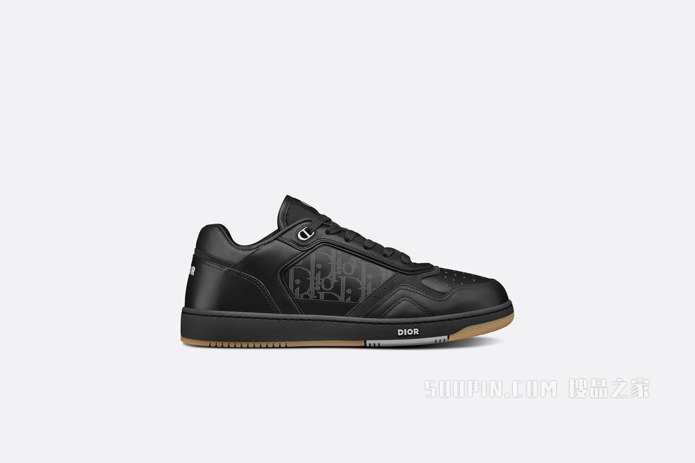 Dior World Tour B27 低帮运动鞋 黑色 Oblique Galaxy 印花效果皮革搭配光滑牛皮革和绒面革