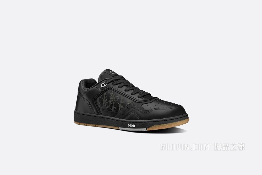 Dior World Tour B27 低帮运动鞋 黑色 Oblique Galaxy 印花效果皮革搭配光滑牛皮革和绒面革