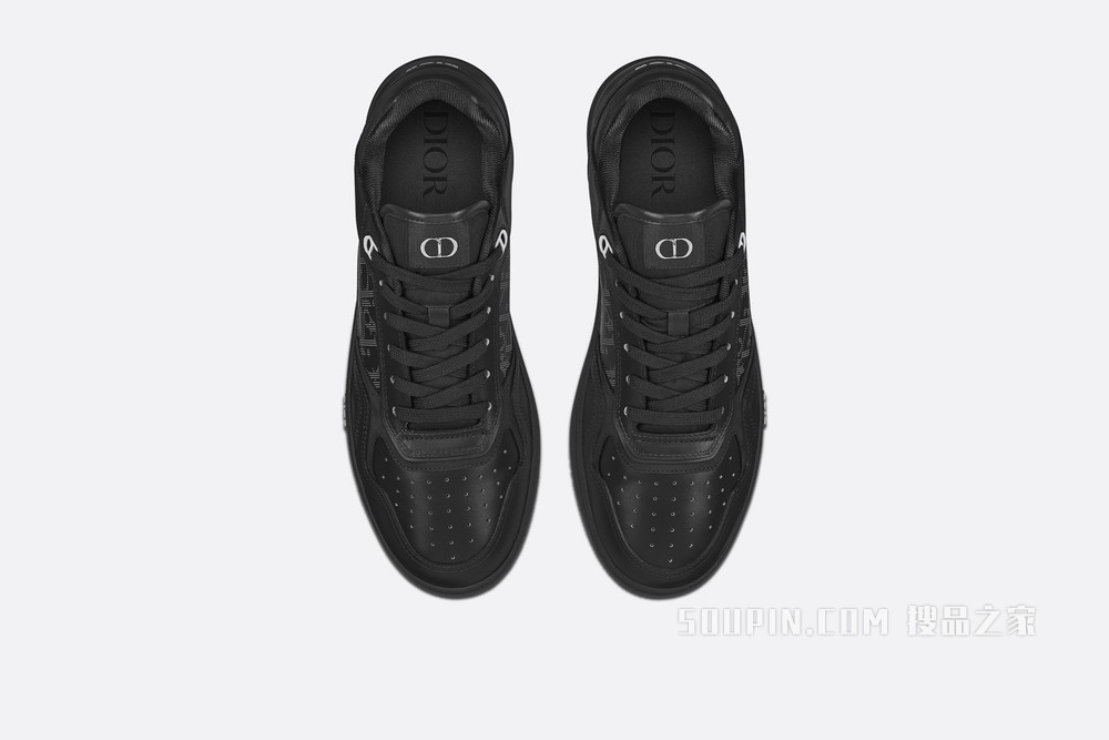 Dior World Tour B27 低帮运动鞋 黑色 Oblique Galaxy 印花效果皮革搭配光滑牛皮革和绒面革