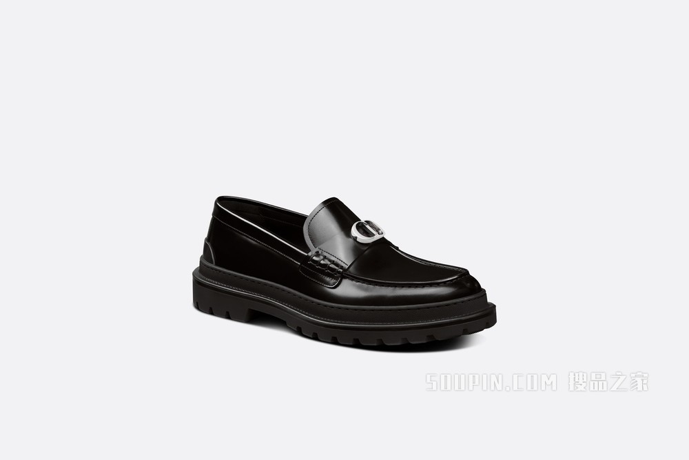 Dior Explorer 乐福鞋 黑色光滑牛皮革