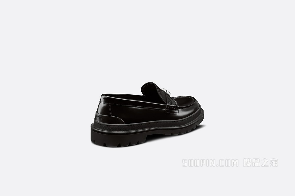 Dior Explorer 乐福鞋 黑色光滑牛皮革