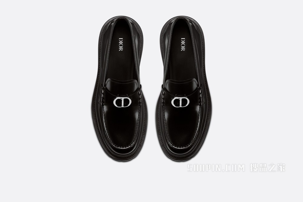 Dior Explorer 乐福鞋 黑色光滑牛皮革
