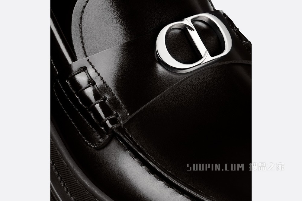 Dior Explorer 乐福鞋 黑色光滑牛皮革