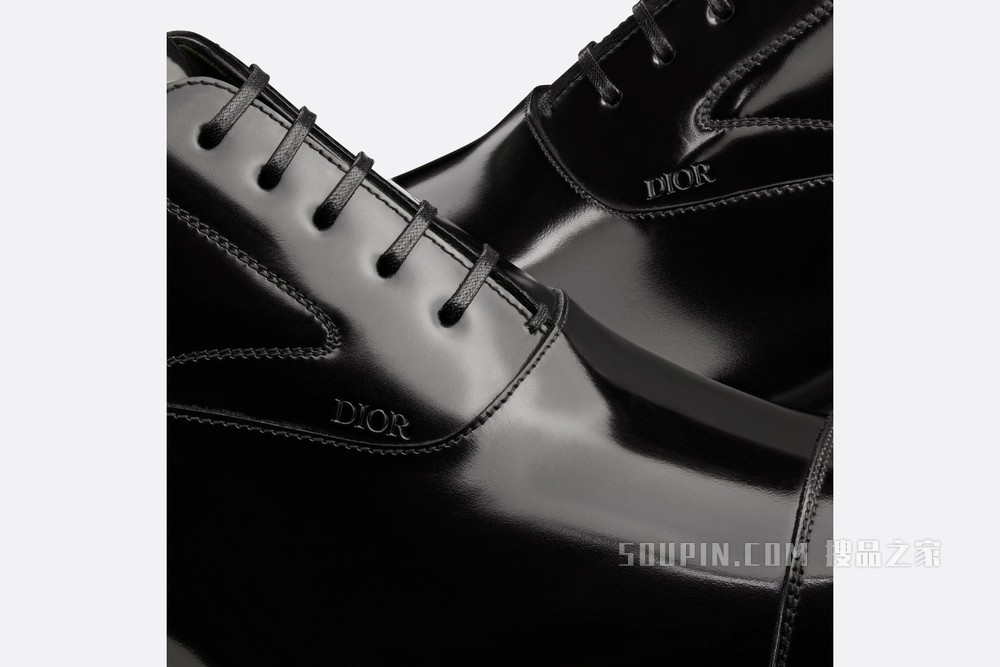 Dior Timeless 牛津鞋 黑色抛光牛皮革