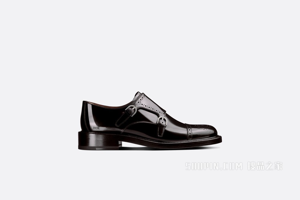 Dior Evidence 孟克德比鞋 黑色抛光牛皮革