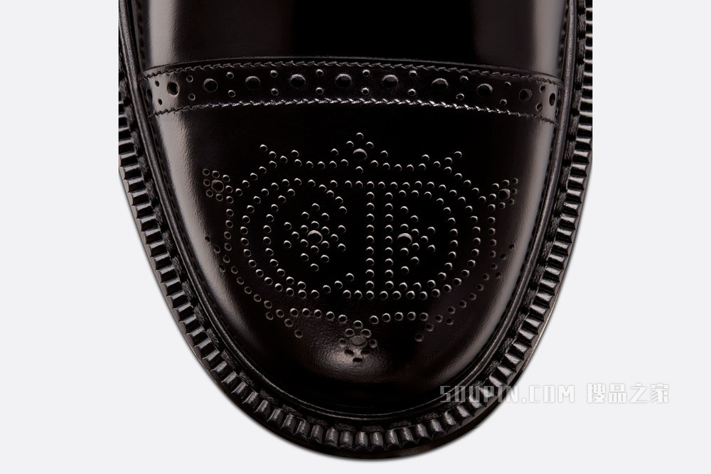 Dior Evidence 孟克德比鞋 黑色抛光牛皮革