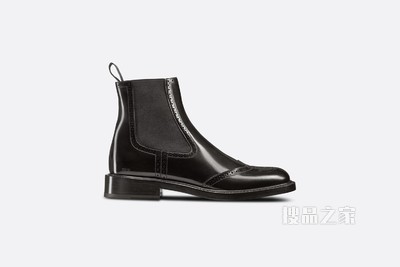 Dior Evidence 切尔西短靴 黑色抛光牛皮革