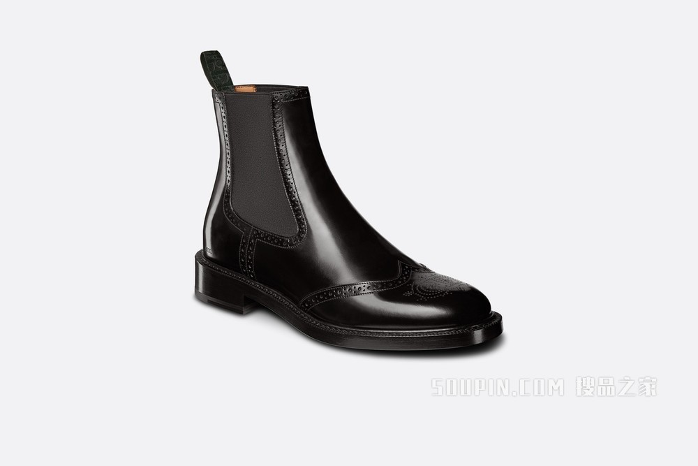 Dior Evidence 切尔西短靴 黑色抛光牛皮革