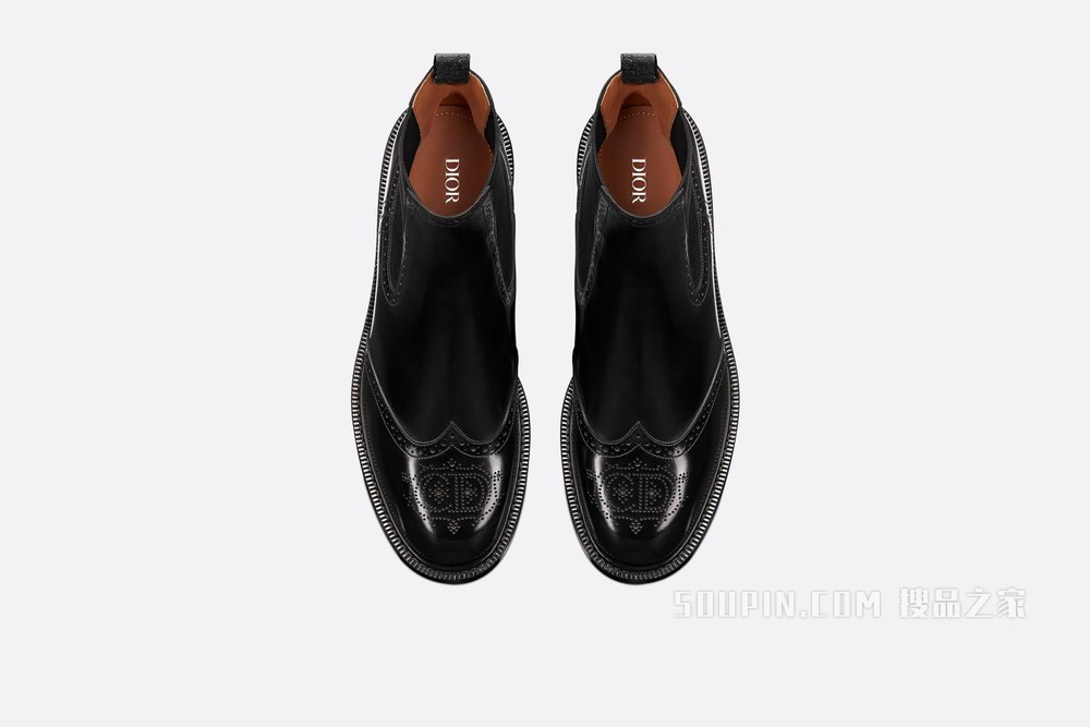 Dior Evidence 切尔西短靴 黑色抛光牛皮革