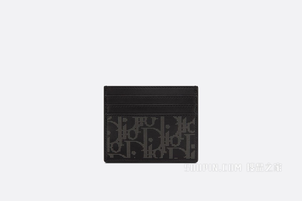Dior World Tour 卡夹 黑色 Oblique Galaxy 印花效果皮革