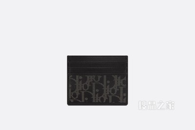 Dior World Tour 卡夹 黑色 Oblique Galaxy 印花效果皮革