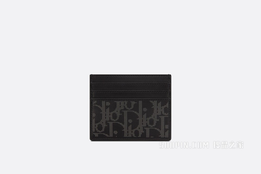 Dior World Tour 卡夹 黑色 Oblique Galaxy 印花效果皮革