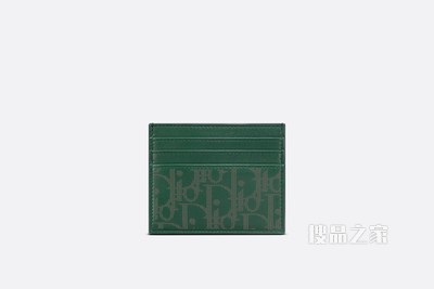Dior World Tour 卡夹 绿色 Oblique Galaxy 印花效果皮革