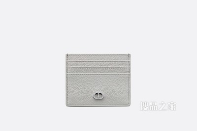 卡夹 迪奥灰粒面牛皮革“CD Icon”标志