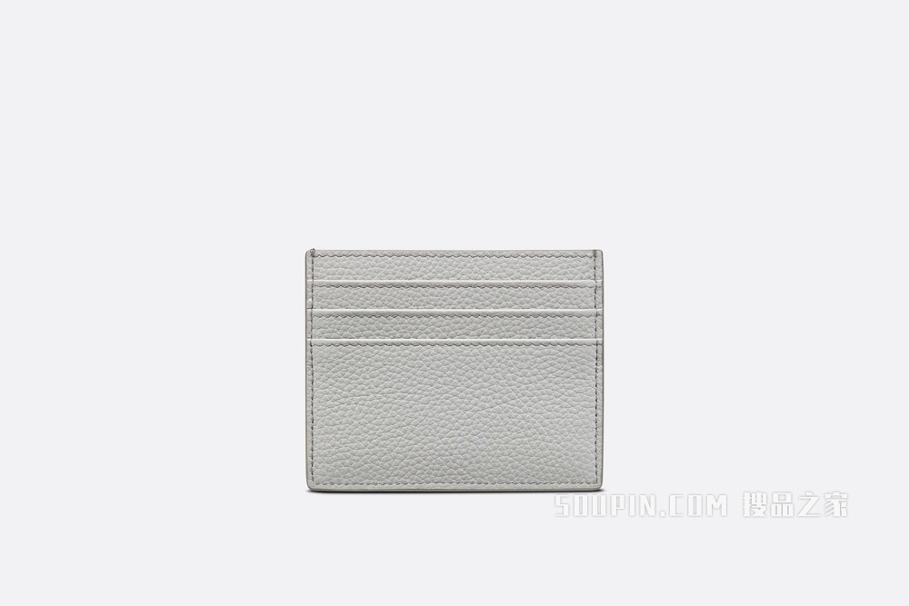 卡夹 迪奥灰粒面牛皮革“CD Icon”标志