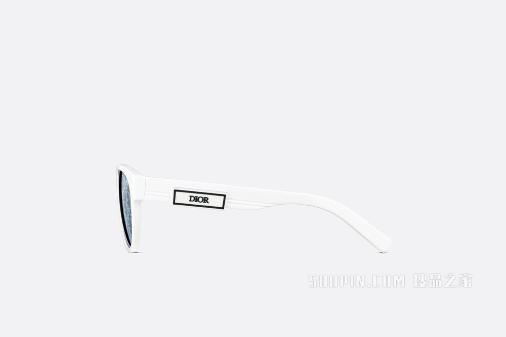 DiorB23 R1I 太阳眼镜 白色潘托斯镜框