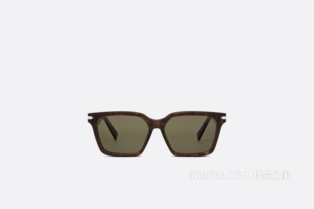DiorBlackSuit S3F 太阳眼镜 棕色玳瑁效果方形镜框