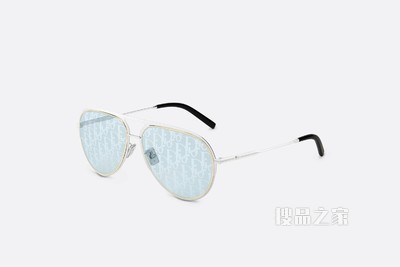 DiorEssential A2U 太阳眼镜 蓝色变色镜片飞行员造型镜框 Oblique 图案