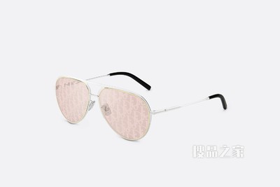 DiorEssential A2U 太阳眼镜 裸色变色镜片飞行员造型镜框 Oblique 图案