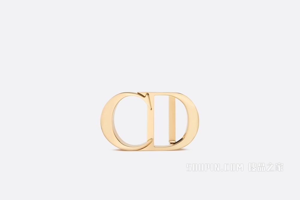 “CD Icon”腰带扣 35 毫米金色饰面黄铜