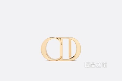 “CD Icon”腰带扣 35 毫米金色饰面黄铜