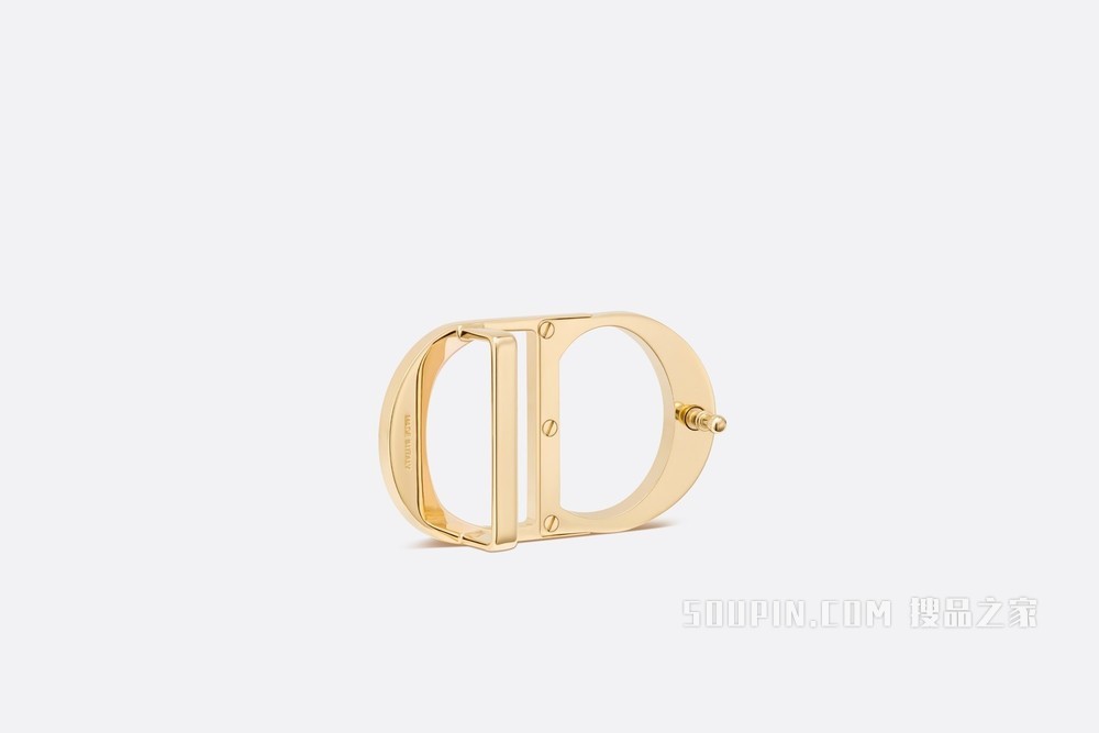 “CD Icon”腰带扣 35 毫米金色饰面黄铜