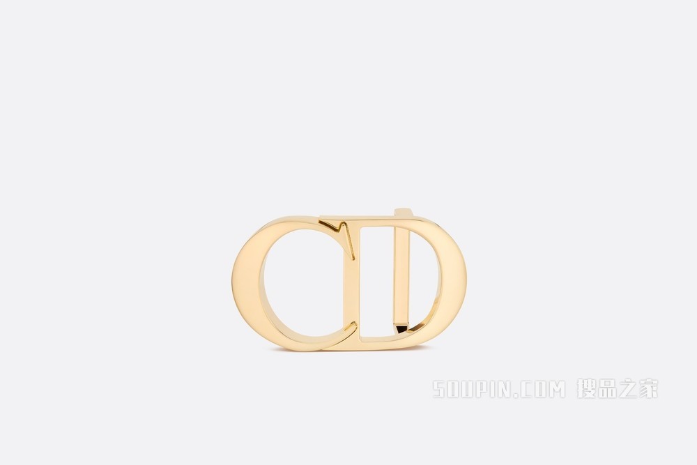 “CD Icon”腰带扣 35 毫米金色饰面黄铜